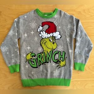 Grinch Kids Sweater - Gray and Green